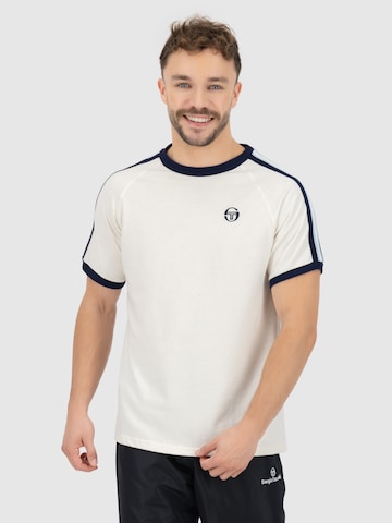 T-Shirt fonctionnel 'Hadow Ringer' Sergio Tacchini en blanc : devant