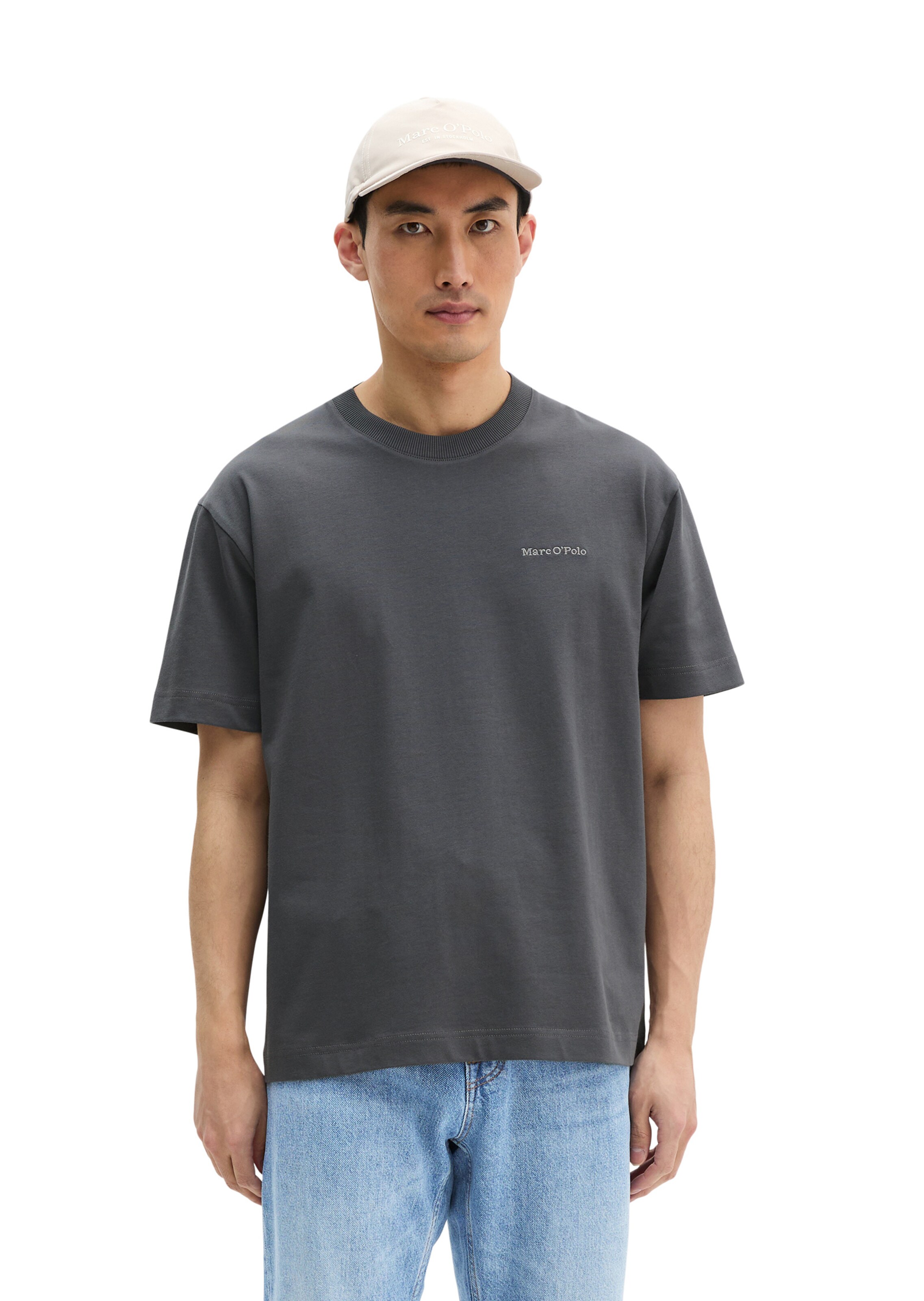 Marc O'Polo Shirt in Grijs: voorkant