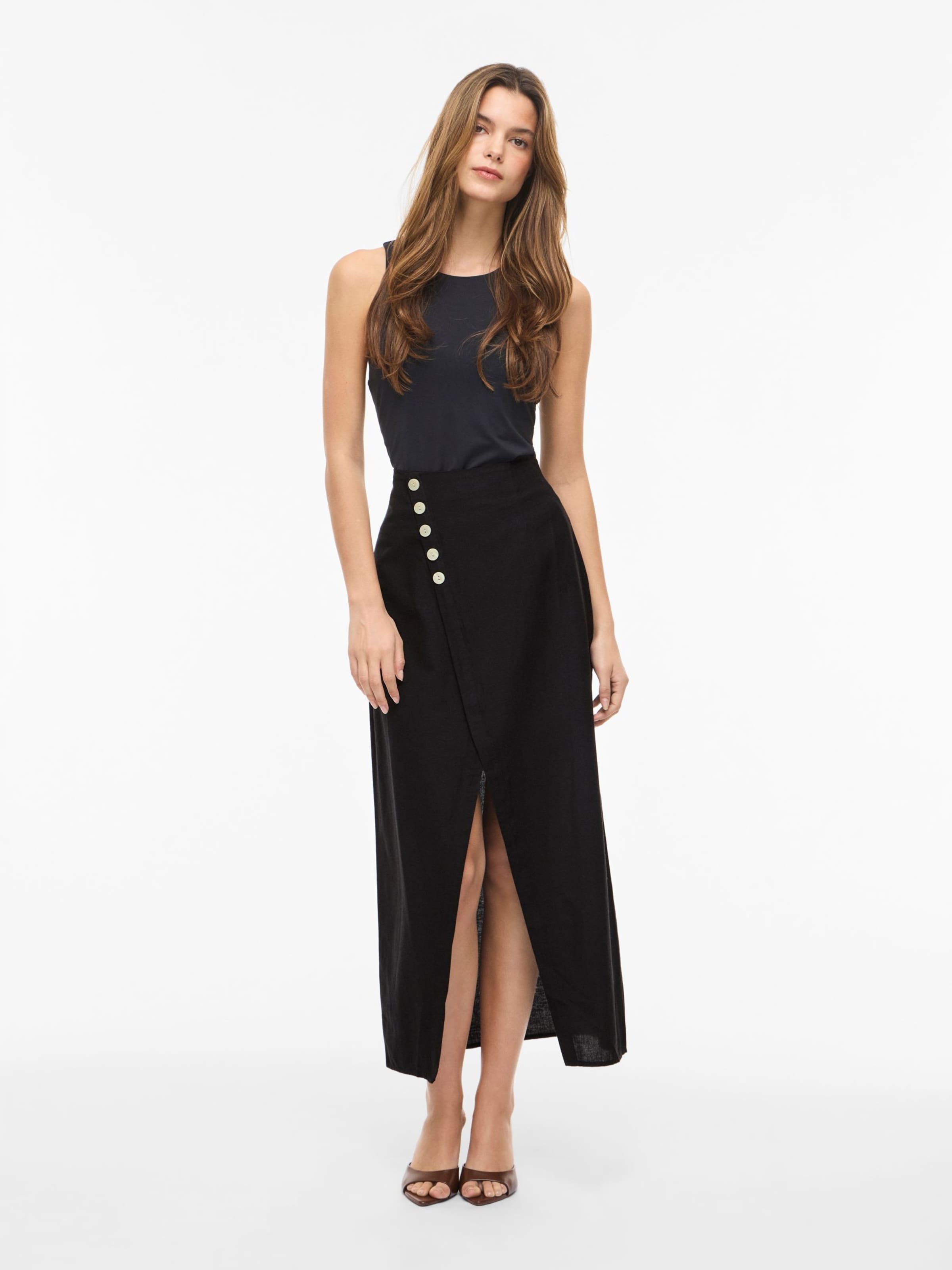 Jupe 'VIPRISILLA' VILA en noir : devant