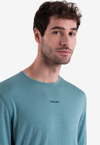 ICEBREAKER Performance Shirt '125 ZoneKnit Energy Wind' in Blue