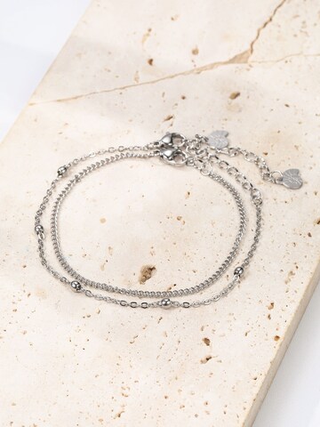Hey Happiness - Pulsera 'Fine Duo' en plata