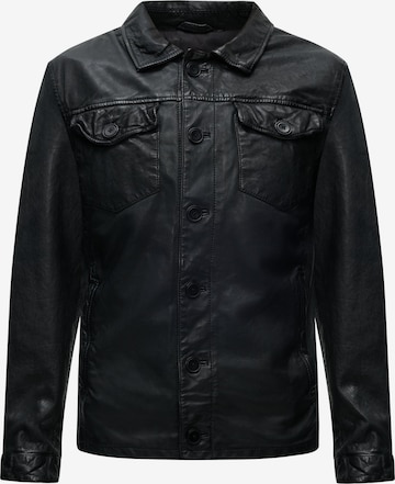 FREAKY NATION - Chaqueta de entretiempo en negro: frente