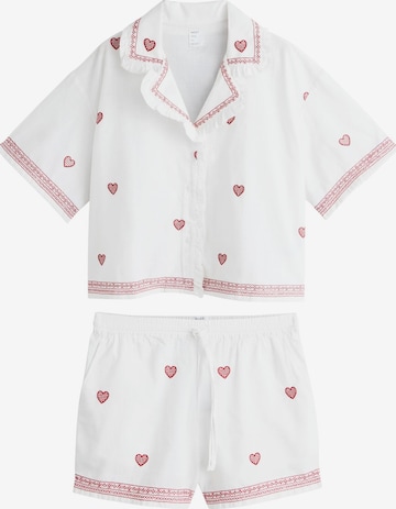 balta Next Pižama su šortais: priekis