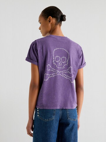 T-shirt 'Lapel Marble' Scalpers en violet