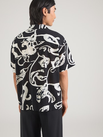 JACK & JONES Классический крой Рубашка 'JORMONTAUK' в Черный