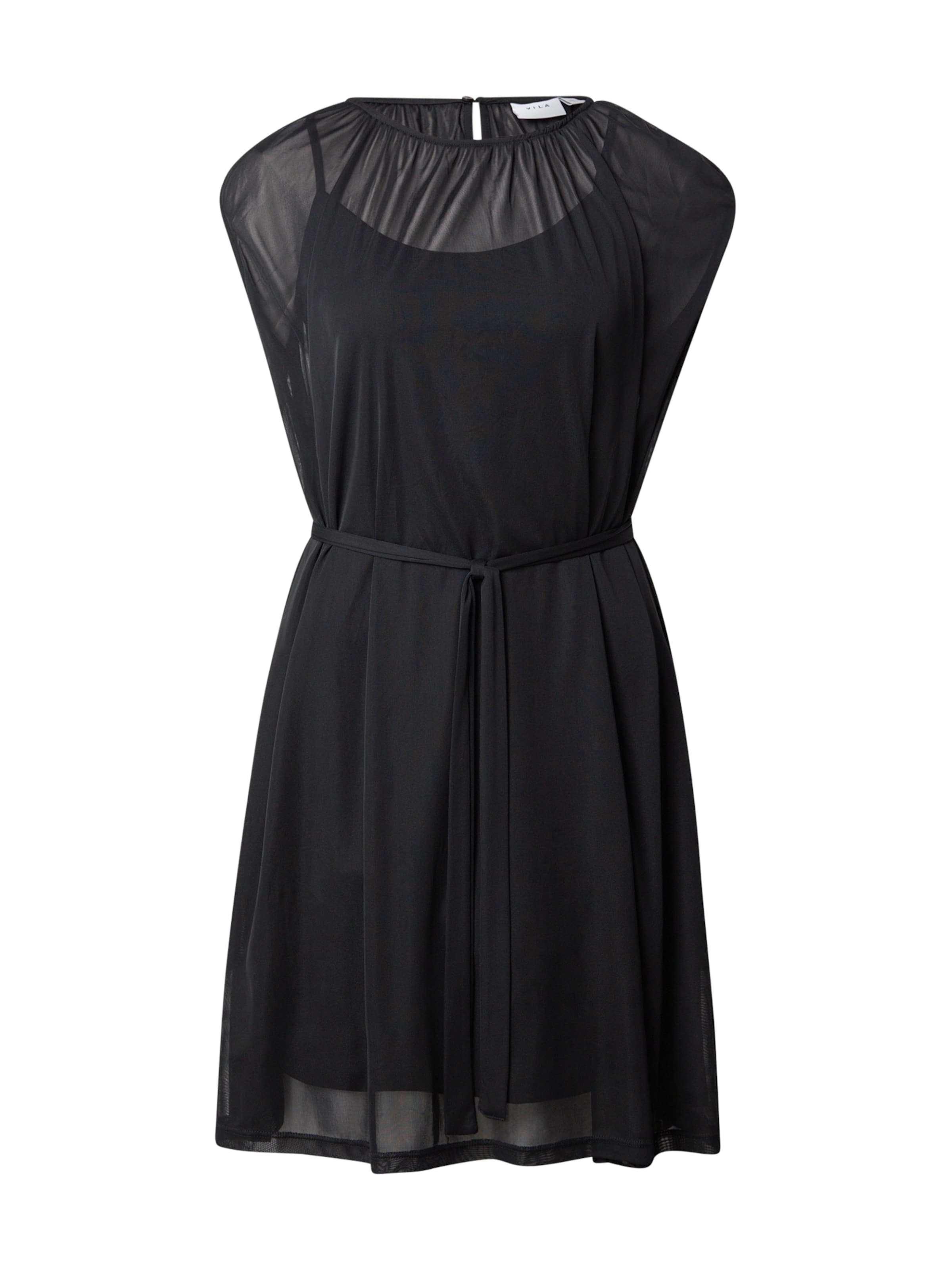 VILA Šaty 'VILEGUNA' – černá: přední strana