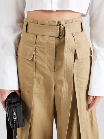 Wide leg Pantaloni 'PINIDE' de la Weekend Max Mara pe bej