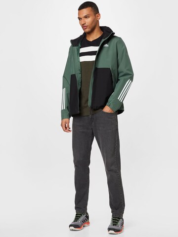 ADIDAS SPORTSWEAR Athletic Jacket '3S Rain.Rdy' in Green