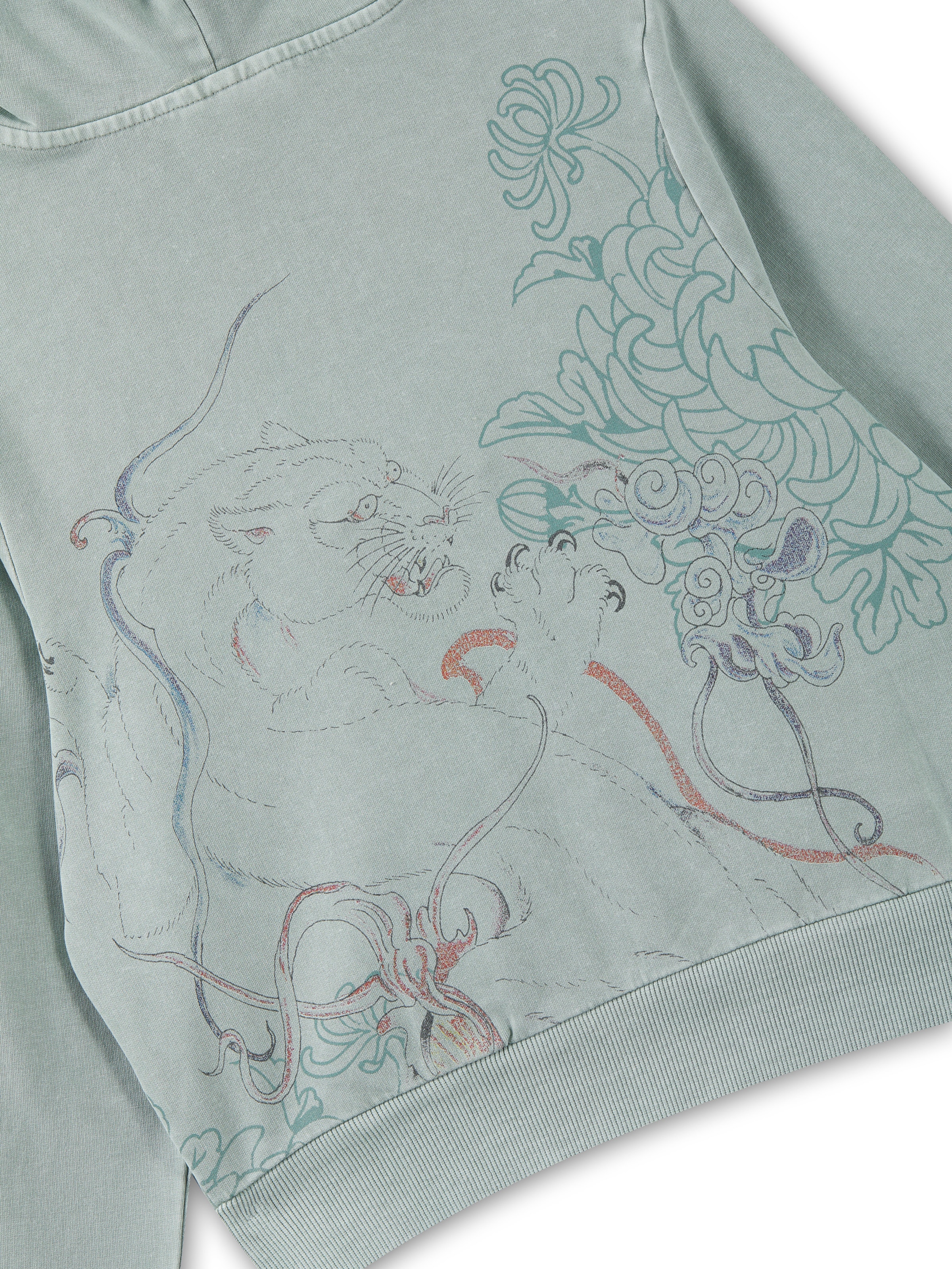 Ed Hardy - Sudadera con cremallera en verde
