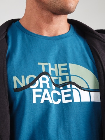 THE NORTH FACE Футболка 'MOUNTAIN LINE' в Синий