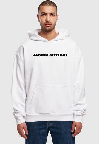 Merchcode Sweatshirt 'James Arthur - I Knew Ultra' in White