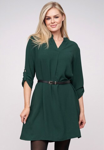 Cloud5ive Shirt Dress in Green: front
