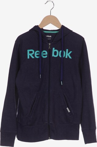 Reebok Sweatshirt & Zip-Up Hoodie in M in Blue: front