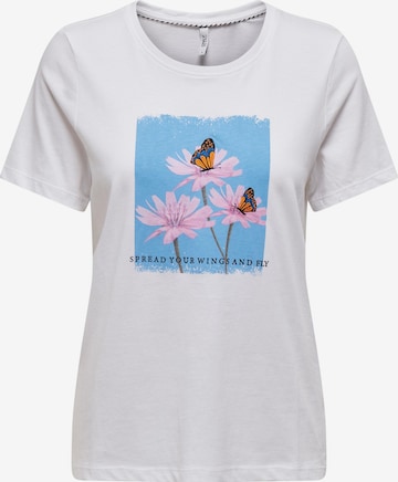 ONLY - Camiseta 'CLORIS' en blanco: frente