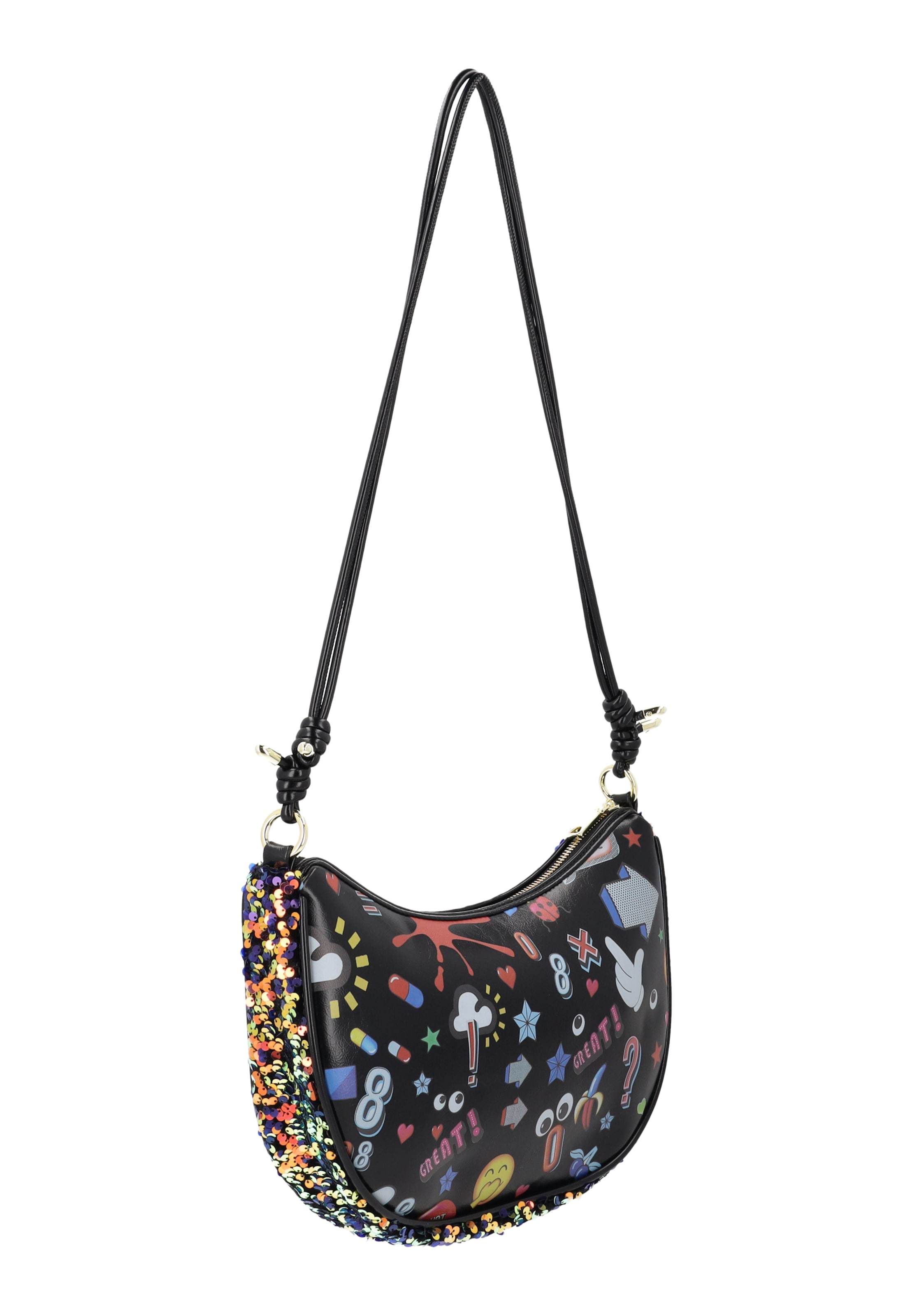 MYMO - Bolso de hombro 'Pop Eyetheme' en negro
