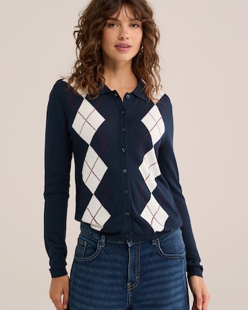 WE Fashion - Cárdigan en azul: frente