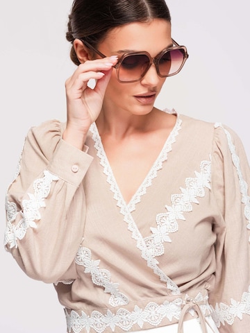 Camicia da donna di Ombre in beige