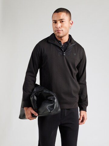 Lyle & Scott Sweatshirt in Zwart: voorkant