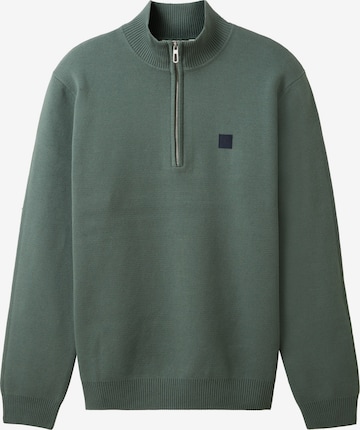 TOM TAILOR Sweater in Green: front