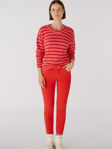 OUI Slimfit Hose 'BAXTOR' in Rot