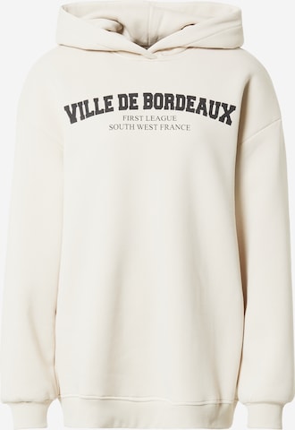 Sweat-shirt 'Lola' Gina Tricot en beige : devant