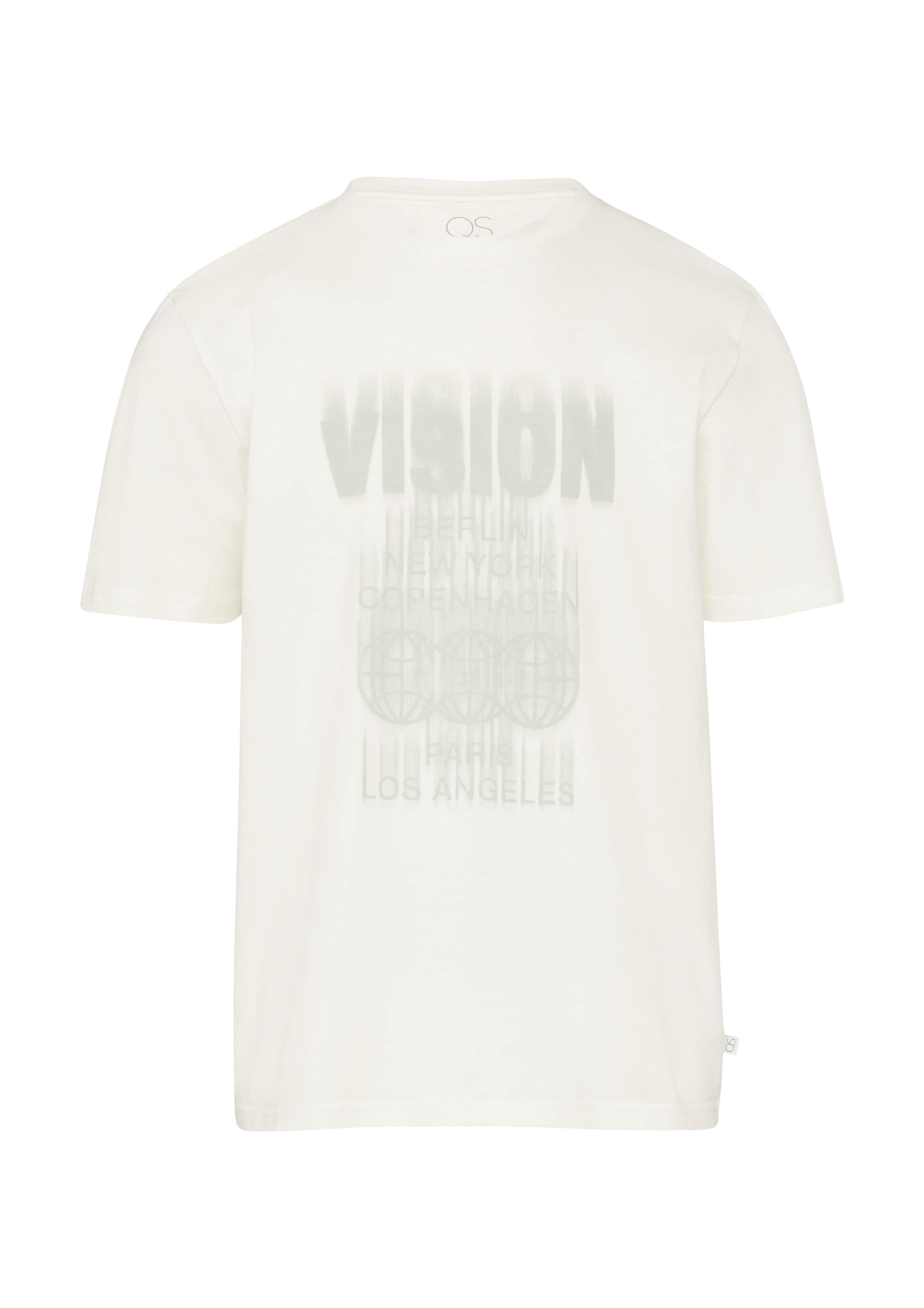 T-Shirt QS en beige : devant