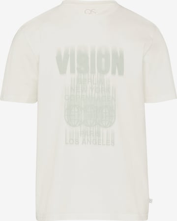 T-Shirt QS en beige : devant