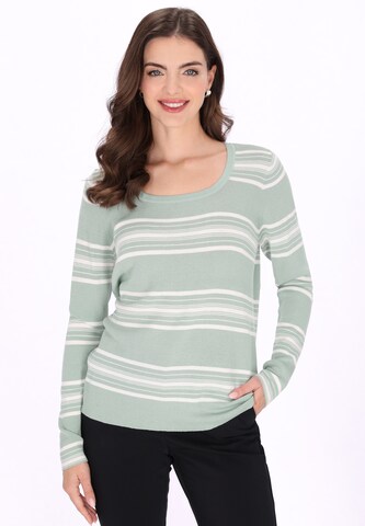 usha BLACK LABEL Pullover in Grün: Vorderseite