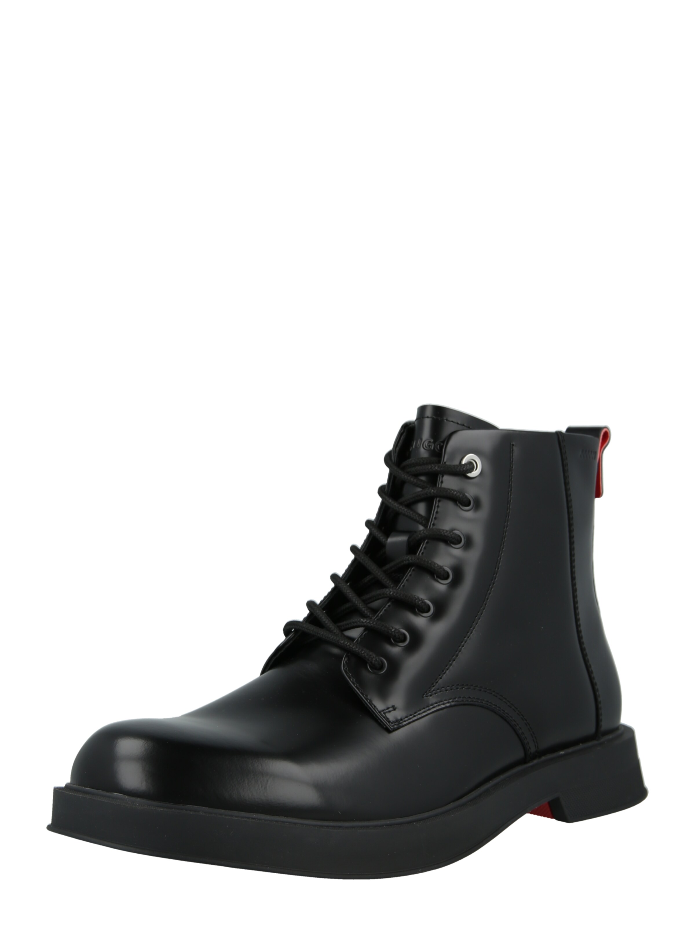HUGO Ботинки на шнуровке 'Lenner' в Черный: спереди