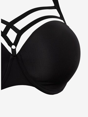 Push-up Soutien-gorge 'Lskylar' Devoted by Zizzi en noir