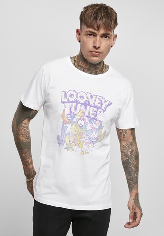 Mister Tee Shirt 'Rainbow Friends' in Wit: voorkant
