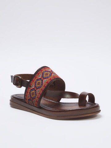 Trendyol T-bar sandals in Brown: front