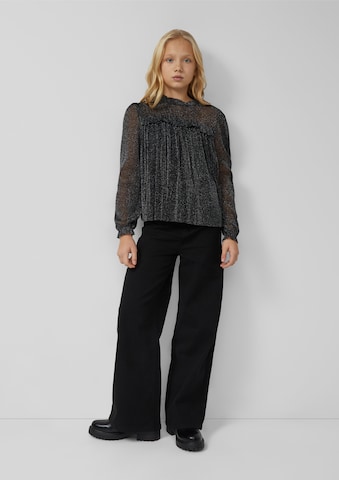 s.Oliver Blouse in Zwart: voorkant