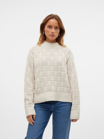 Pull-over VERO MODA en beige : devant