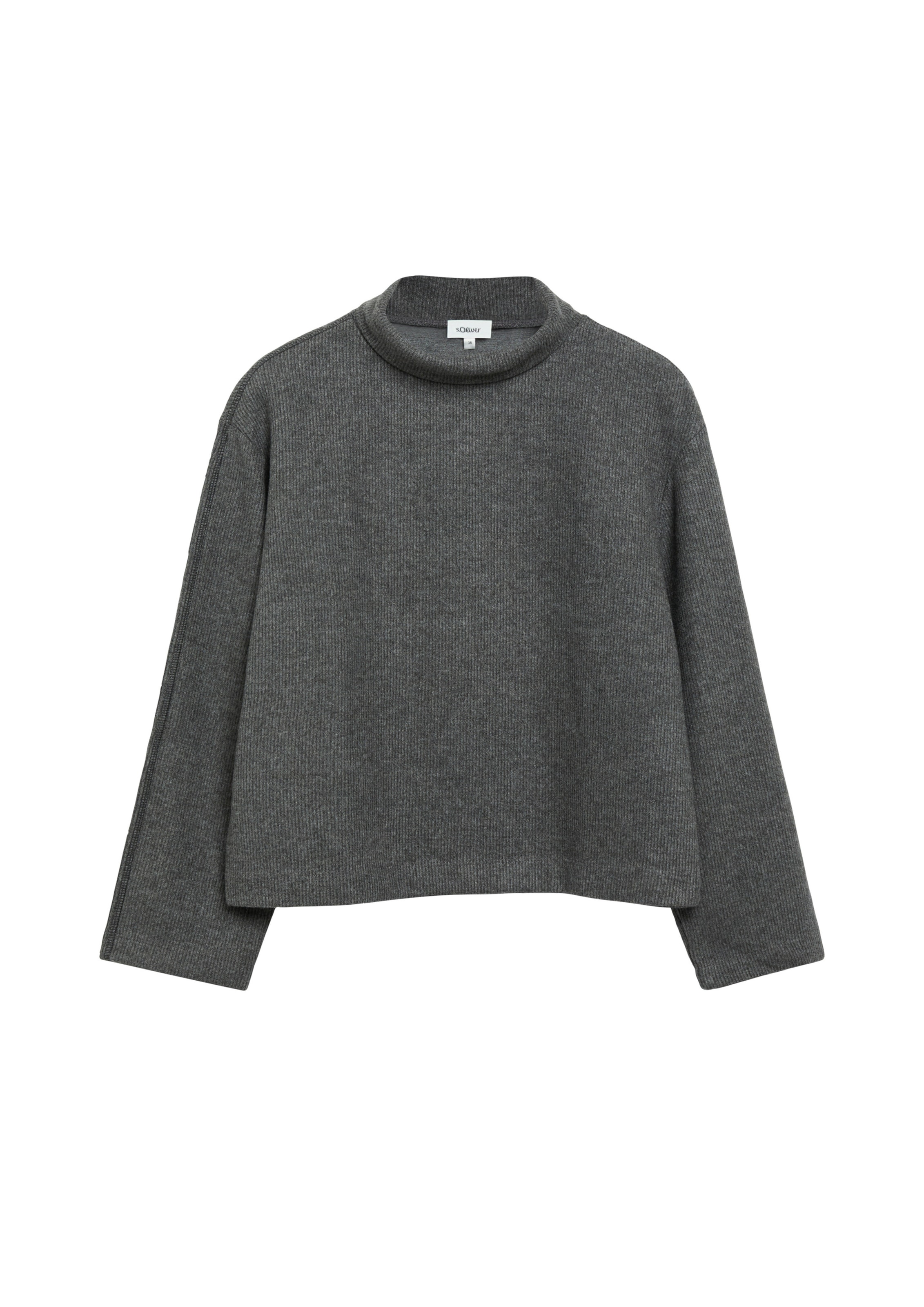 Sweat-shirt s.Oliver en gris : devant