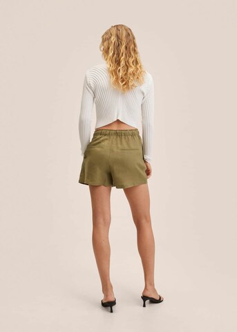 MANGO Regular Broek in Groen