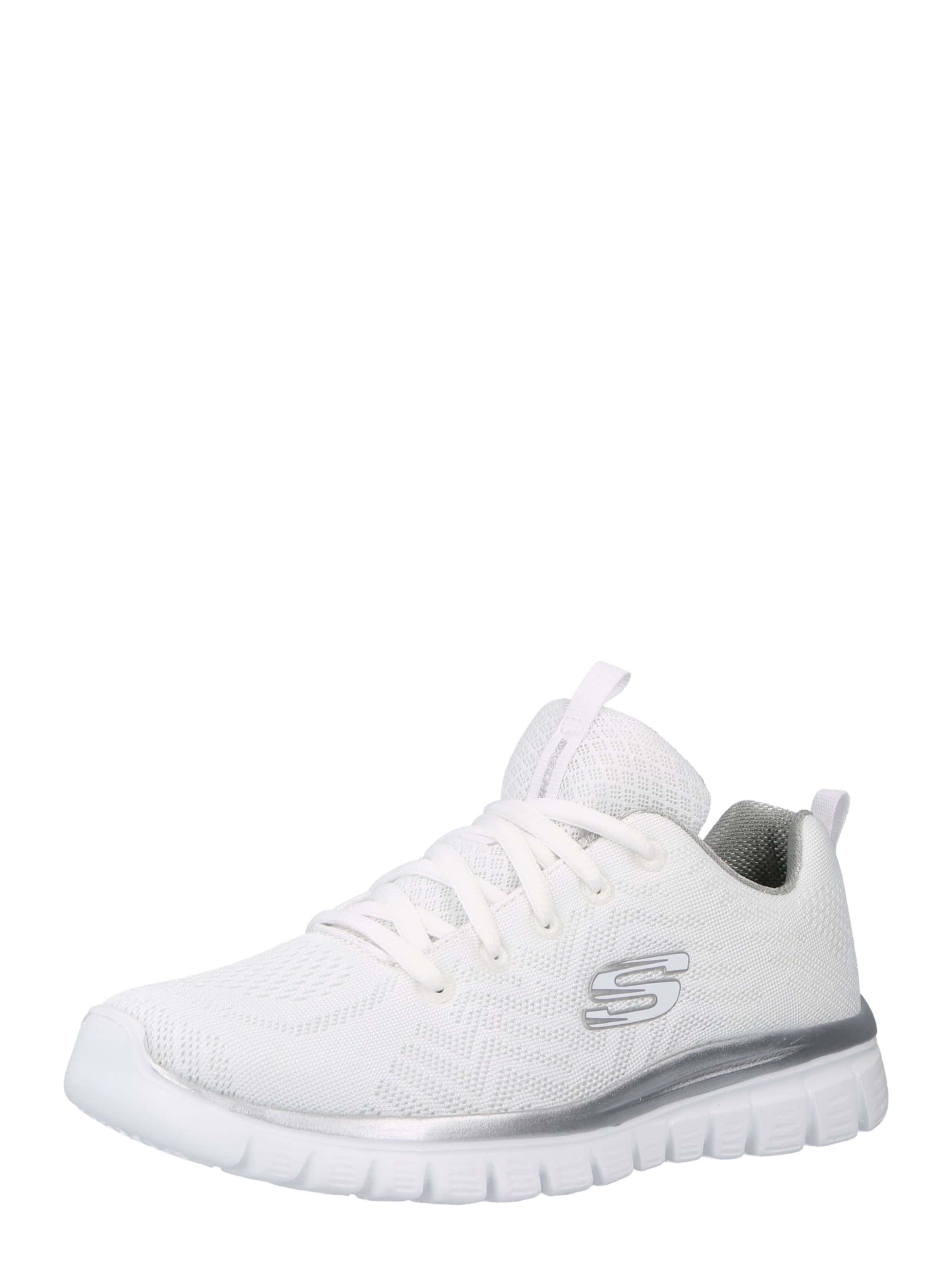 Baskets basses 'Graceful Get Connected' SKECHERS en blanc : devant