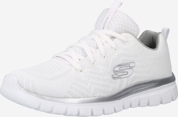 Baskets basses 'Graceful Get Connected' SKECHERS en blanc : devant