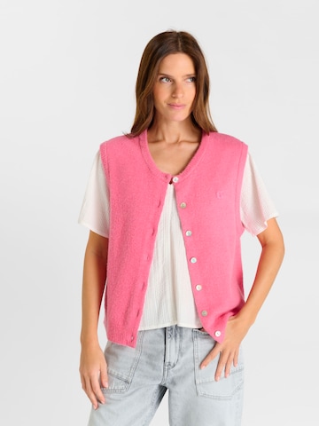 Vestes en maille 'ISABELA' Le Temps Des Cerises en rose : devant