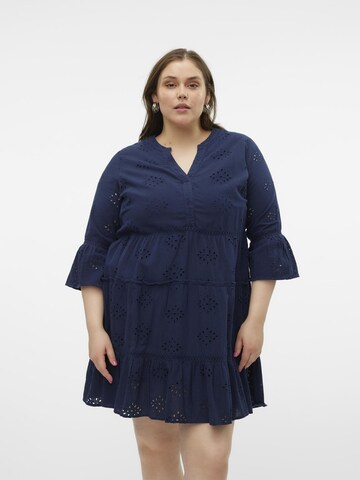 Vero Moda Curve Jurk 'DICTHE' in Blauw: voorkant