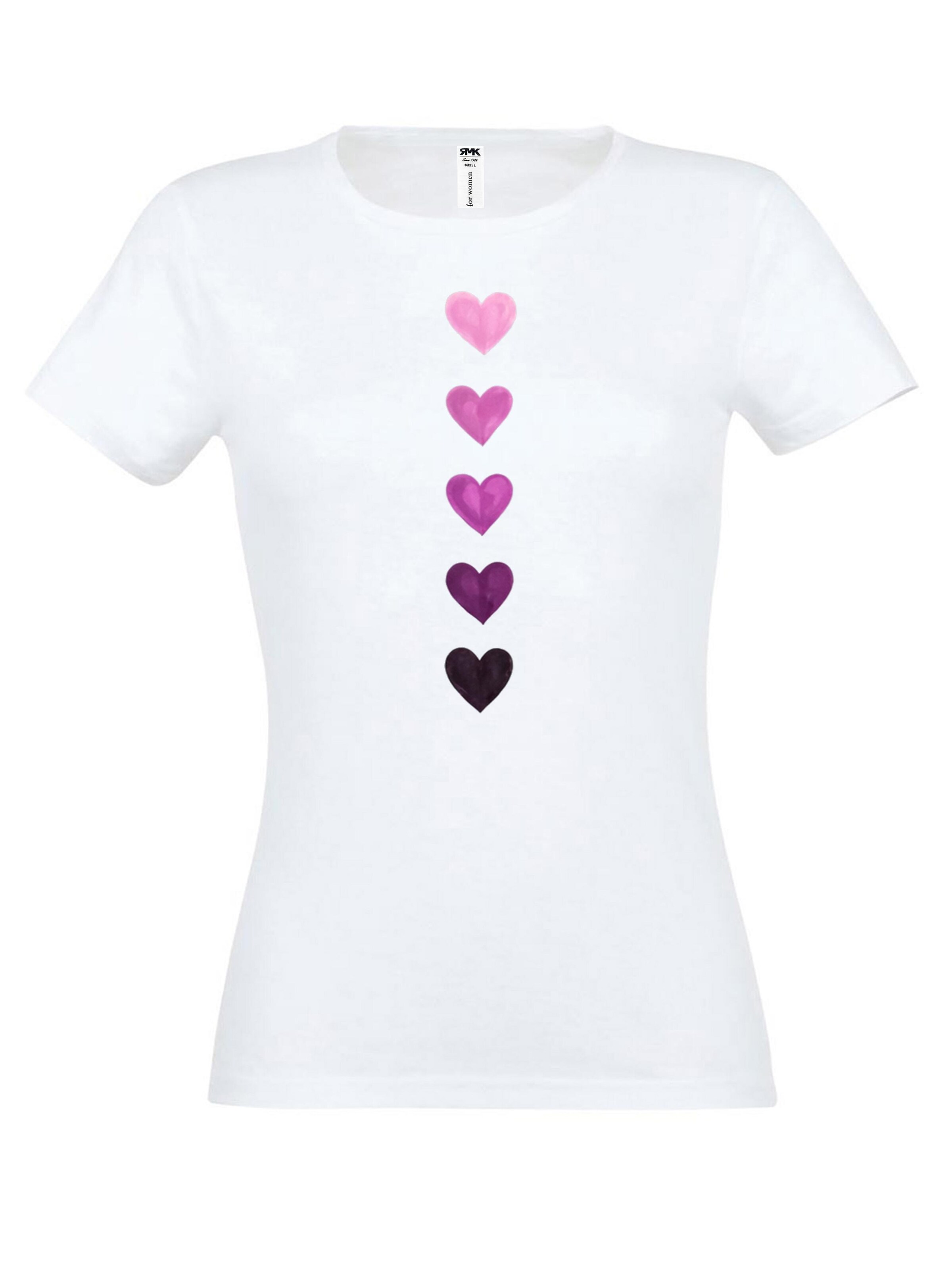 RMK Shirt 'Herz' in White: front