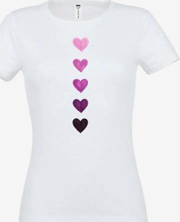 RMK Shirt 'Herz' in White: front