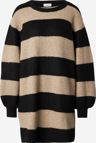 Robes en maille Kamila Šikl en beige : devant