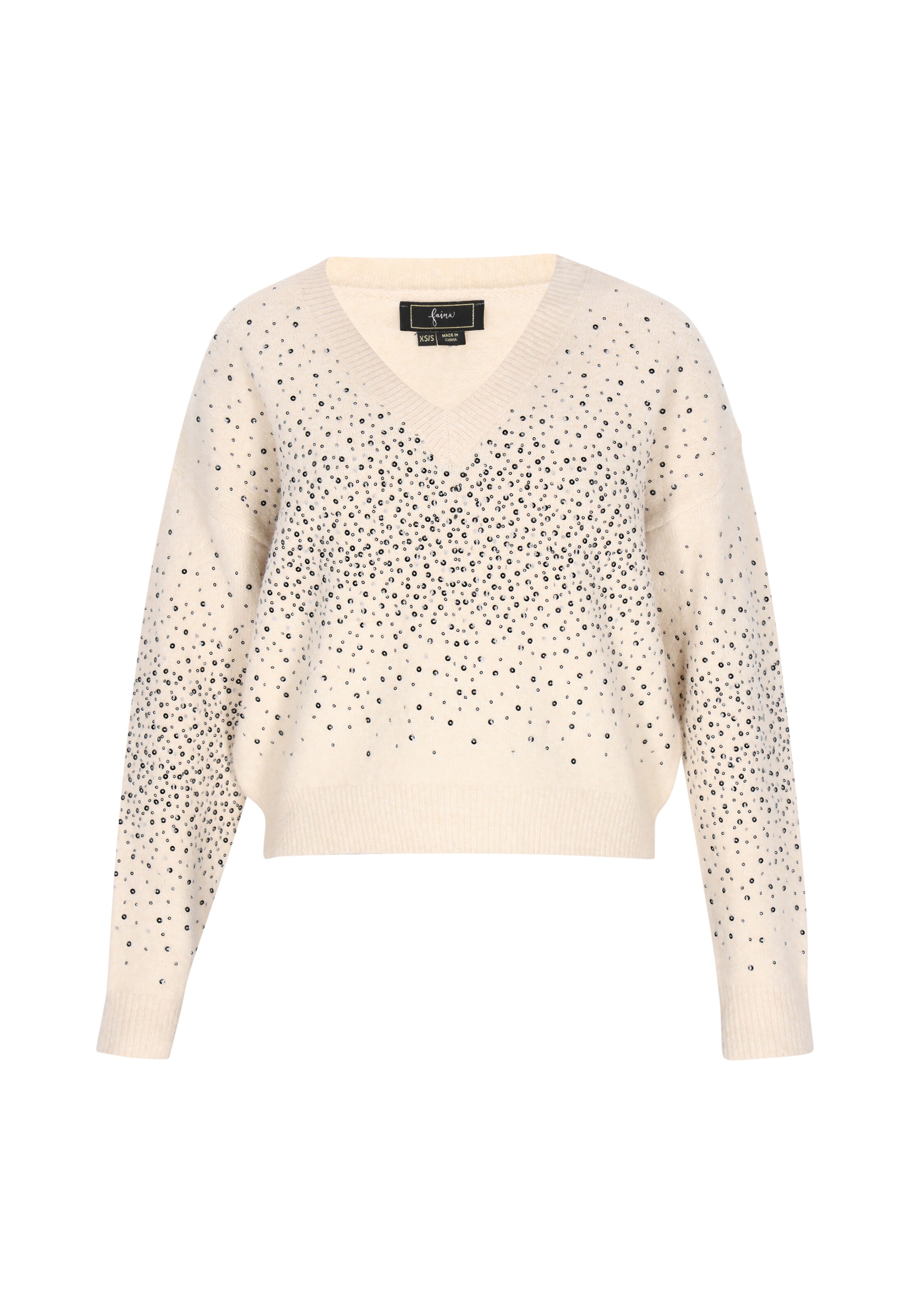 faina Пуловер в бежово: отпред