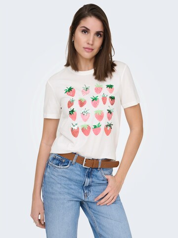 balta ONLY Marškinėliai 'ONLKITA'