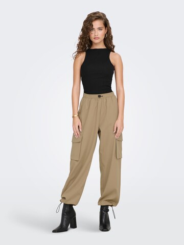 ONLY Wide Leg Hose 'CASHI' in Beige