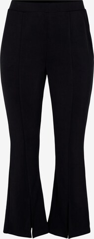 Zizzi Flared Trousers 'GILL' in Black: front