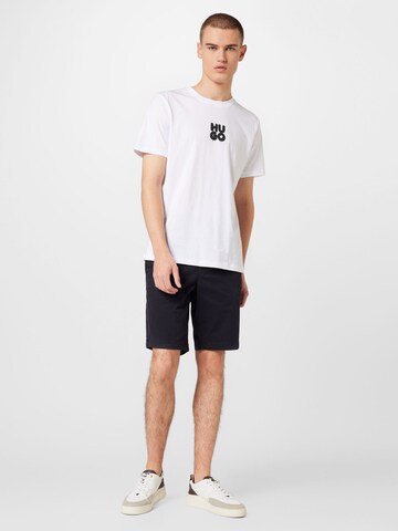 T-Shirt 'Decali' HUGO en blanc