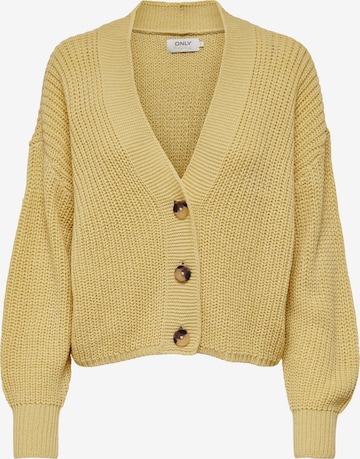 ONLY Knit Cardigan 'Carol' in Yellow: front