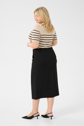 KAFFE CURVE Rok 'Elia' in Zwart